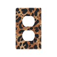 thumbnail image 1 of Yayeee Duplex Wall Plate 1-Gang 4.5"x2.7" Home Receptacle Light Switch Decorative Outlet Cover, Leopard Pattern, 1 of 7