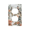 thumbnail image 1 of Yayeee Duplex Wall Plate 1-Gang 4.5"x2.7" Home Receptacle Light Switch Decorative Outlet Cover, Mountain Pattern, 1 of 7