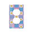 thumbnail image 1 of Yayeee Duplex Wall Plate 1-Gang 4.5"x2.7" Home Receptacle Light Switch Decorative Outlet Cover, Playful Daisy, 1 of 7