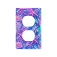 thumbnail image 1 of Yayeee Duplex Wall Plate 1-Gang 4.5"x2.7" Home Receptacle Light Switch Decorative Outlet Cover, Purple Starfish Pattern, 1 of 7