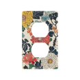 thumbnail image 1 of Yayeee Duplex Wall Plate 1-Gang 4.5"x2.7" Home Receptacle Light Switch Decorative Outlet Cover, Red Flowers Pattern, 1 of 7