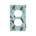 thumbnail image 1 of Yayeee Duplex Wall Plate 1-Gang 4.5"x2.7" Home Receptacle Light Switch Decorative Outlet Cover, Swimming Otters Pattern, 1 of 7