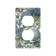 thumbnail image 1 of Yayeee Duplex Wall Plate 1-Gang 4.5"x2.7" Home Receptacle Light Switch Decorative Outlet Cover, Watercolor Hydrangeas Pattern, 1 of 7