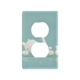 thumbnail image 1 of Yayeee Duplex Wall Plate 1-Gang 4.5"x2.7" Home Receptacle Light Switch Decorative Outlet Cover, White Cartoon Swan, 1 of 7