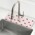thumbnail image 1 of Yayeee Faucet Mat for Kitchen Sink 14.7" Diatomite Long Splash Guard Pad, Abstract Elephant Pattern, 1 of 7