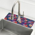 thumbnail image 1 of Yayeee Faucet Mat for Kitchen Sink 14.7" Diatomite Long Splash Guard Pad, Blooming Flowers Pattern, 1 of 7