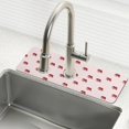 thumbnail image 1 of Yayeee Faucet Mat for Kitchen Sink 14.7" Diatomite Long Splash Guard Pad, Cartoon Elephant Pattern, 2 Pack, 1 of 7