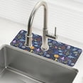 thumbnail image 1 of Yayeee Faucet Mat for Kitchen Sink 14.7" Diatomite Long Splash Guard Pad, Cartoon Ocean Pattern, 1 of 7