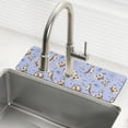thumbnail image 1 of Yayeee Faucet Mat for Kitchen Sink 14.7" Diatomite Long Splash Guard Pad, Cartoon Otters Pattern, 1 of 7