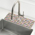 thumbnail image 1 of Yayeee Faucet Mat for Kitchen Sink 14.7" Diatomite Long Splash Guard Pad, Cute Cartoon Pattern, 1 of 7