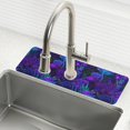 thumbnail image 1 of Yayeee Faucet Mat for Kitchen Sink 14.7" Diatomite Long Splash Guard Pad, Dark Mushrooms Pattern, 1 of 7