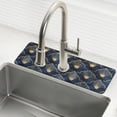thumbnail image 1 of Yayeee Faucet Mat for Kitchen Sink 14.7" Diatomite Long Splash Guard Pad, Elegance Art Pattern, 1 of 7