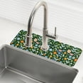 thumbnail image 1 of Yayeee Faucet Mat for Kitchen Sink 14.7" Diatomite Long Splash Guard Pad, Flourish Flowers Pattern, 1 of 7