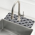 thumbnail image 1 of Yayeee Faucet Mat for Kitchen Sink 14.7" Diatomite Long Splash Guard Pad, Gray Bear Paws Pattern, 2 Pack, 1 of 7
