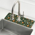 thumbnail image 1 of Yayeee Faucet Mat for Kitchen Sink 14.7" Diatomite Long Splash Guard Pad, Orange Flowers, 1 of 7