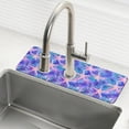 thumbnail image 1 of Yayeee Faucet Mat for Kitchen Sink 14.7" Diatomite Long Splash Guard Pad, Pink Starfish Pattern, 1 of 7