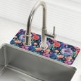 thumbnail image 1 of Yayeee Faucet Mat for Kitchen Sink 14.7" Diatomite Long Splash Guard Pad, Puprle Ethereal Floral Harmony, 2 Pack, 1 of 7