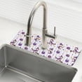 thumbnail image 1 of Yayeee Faucet Mat for Kitchen Sink 14.7" Diatomite Long Splash Guard Pad, Purple Halloween Gooses, 1 of 7