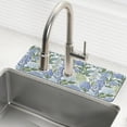 thumbnail image 1 of Yayeee Faucet Mat for Kitchen Sink 14.7" Diatomite Long Splash Guard Pad, Vibrant Hydrangeas Pattern, 1 of 7