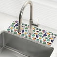 thumbnail image 1 of Yayeee Faucet Mat for Kitchen Sink 14.7" Diatomite Long Splash Guard Pad, Vibrant Toucans Pattern, 2 Pack, 1 of 7