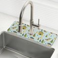 thumbnail image 1 of Yayeee Faucet Mat for Kitchen Sink 14.7" Diatomite Long Splash Guard Pad, Whimsical Christmas Pattern, 2 Pack, 1 of 7