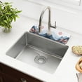 thumbnail image 1 of Yayeee Faucet Mat for Kitchen Sink 14.7" Diatomite Long Splash Guard Pad, Art Mountain and Sun Pattern, 1 of 7