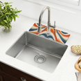 thumbnail image 1 of Yayeee Faucet Mat for Kitchen Sink 14.7" Diatomite Long Splash Guard Pad, Beige Abstract Wavy, 1 of 7