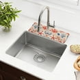 thumbnail image 1 of Yayeee Faucet Mat for Kitchen Sink 14.7" Diatomite Long Splash Guard Pad, Blue Starfish, 1 of 7