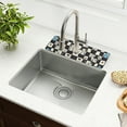 thumbnail image 1 of Yayeee Faucet Mat for Kitchen Sink 14.7" Diatomite Long Splash Guard Pad, Blue and White Cat, 1 of 7