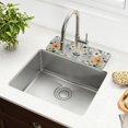 thumbnail image 1 of Yayeee Faucet Mat for Kitchen Sink 14.7" Diatomite Long Splash Guard Pad, Floral Pattern, 1 of 7