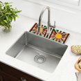 thumbnail image 1 of Yayeee Faucet Mat for Kitchen Sink 14.7" Diatomite Long Splash Guard Pad, Geometric Sun, 1 of 7