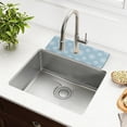 thumbnail image 1 of Yayeee Faucet Mat for Kitchen Sink 14.7" Diatomite Long Splash Guard Pad, Gray Snowflake, 1 of 7