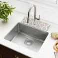 thumbnail image 1 of Yayeee Faucet Mat for Kitchen Sink 14.7" Diatomite Long Splash Guard Pad, Light Gray Pattern, 1 of 7