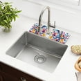 thumbnail image 1 of Yayeee Faucet Mat for Kitchen Sink 14.7" Diatomite Long Splash Guard Pad, Musical Pattern, 1 of 7