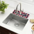 thumbnail image 1 of Yayeee Faucet Mat for Kitchen Sink 14.7" Diatomite Long Splash Guard Pad, Pink Geometric, 1 of 7