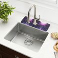 thumbnail image 1 of Yayeee Faucet Mat for Kitchen Sink 14.7" Diatomite Long Splash Guard Pad, Pink Road, 1 of 7