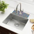 thumbnail image 1 of Yayeee Faucet Mat for Kitchen Sink 14.7" Diatomite Long Splash Guard Pad, Psychedelic Pattern, 1 of 7