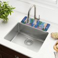 thumbnail image 1 of Yayeee Faucet Mat for Kitchen Sink 14.7" Diatomite Long Splash Guard Pad, Purple Window, 1 of 7