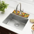 thumbnail image 1 of Yayeee Faucet Mat for Kitchen Sink 14.7" Diatomite Long Splash Guard Pad, Retro Autumn Leaves, 1 of 7