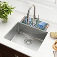 thumbnail image 1 of Yayeee Faucet Mat for Kitchen Sink 14.7" Diatomite Long Splash Guard Pad, Sea Window, 1 of 7