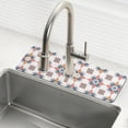 thumbnail image 1 of Yayeee Faucet Mat for Kitchen Sink 30" Diatomite Long Splash Guard Pad, Blue Abstract Pattern, 1 of 7