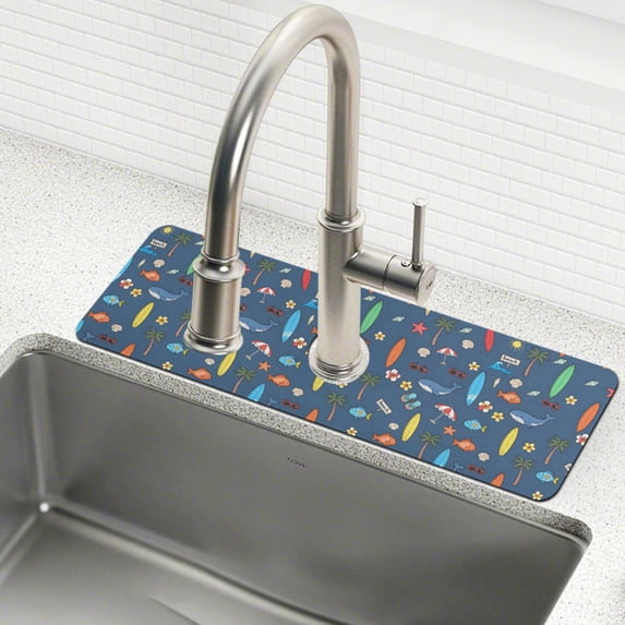 Yayeee Faucet Mat for Kitchen Sink 30