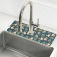 thumbnail image 1 of Yayeee Faucet Mat for Kitchen Sink 30" Diatomite Long Splash Guard Pad, Blue Cartoon Dog Pattern, 1 of 7