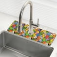 thumbnail image 1 of Yayeee Faucet Mat for Kitchen Sink 30" Diatomite Long Splash Guard Pad, Cartoon Birds Pattern, 1 of 7