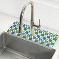 thumbnail image 1 of Yayeee Faucet Mat for Kitchen Sink 30" Diatomite Long Splash Guard Pad, Christmas Dog Paws Pattern, 2 Pack, 1 of 7