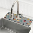 thumbnail image 1 of Yayeee Faucet Mat for Kitchen Sink 30" Diatomite Long Splash Guard Pad, Cute Acorns Pattern, 1 of 7