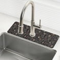 thumbnail image 1 of Yayeee Faucet Mat for Kitchen Sink 30" Diatomite Long Splash Guard Pad, Floral Dragon Pattern, 1 of 7