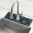 thumbnail image 1 of Yayeee Faucet Mat for Kitchen Sink 30" Diatomite Long Splash Guard Pad, Green Dragon Flowers, 2 Pack, 1 of 7