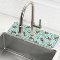 thumbnail image 1 of Yayeee Faucet Mat for Kitchen Sink 30" Diatomite Long Splash Guard Pad, Green Otters Pattern, 2 Pack, 1 of 7