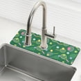 thumbnail image 1 of Yayeee Faucet Mat for Kitchen Sink 30" Diatomite Long Splash Guard Pad, Green Tennis Pattern, 2 Pack, 1 of 7